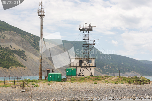 Image of Big Utrish, Russia - May 17, 2016: Utrish Utrish biological station on the island in the suburbs of Anapa