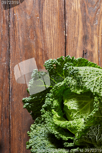 Image of Green savoy cabbage