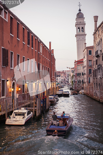Image of Venice canal scene in Italy