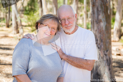 Image of Happy Senior Couple Portrait Outdoors