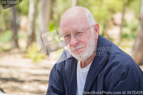 Image of Happy Content Senior Woman Portrait