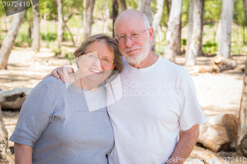 Image of Happy Senior Couple Portrait Outdoors