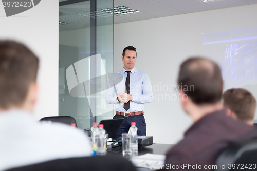 Image of Business presentation on corporate meeting.