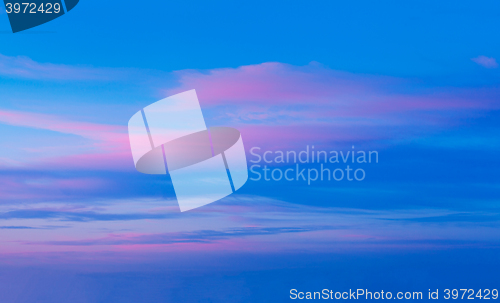 Image of Sunset sky with dramatic clouds