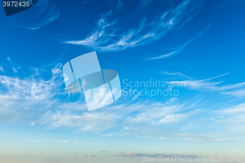 Image of Blue sky with clouds