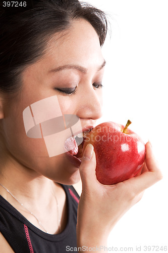 Image of Eating apple