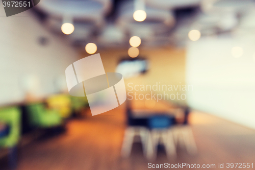 Image of restaurant interior bokeh