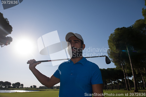 Image of golf player portrait