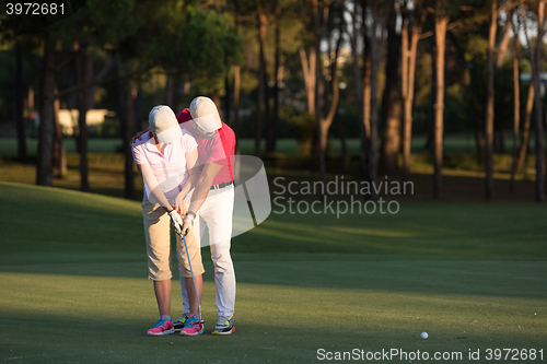 Image of golf instructions