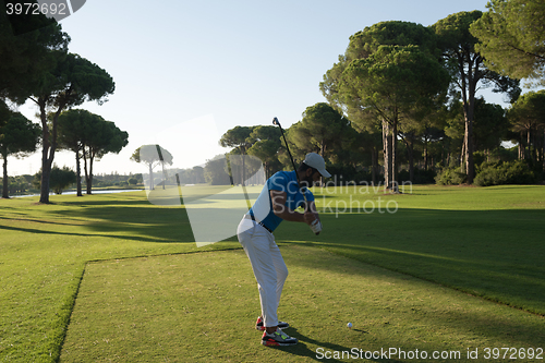 Image of golf player hitting shot