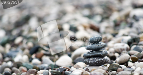 Image of pebble stone tower