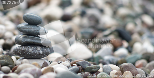 Image of pebble stone tower