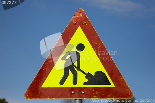 Image of Road work sign