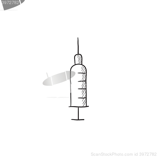 Image of Syringe sketch icon.