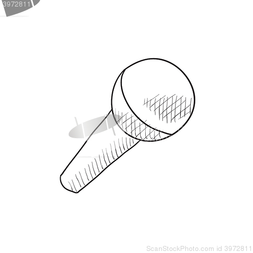 Image of Microphone sketch icon.