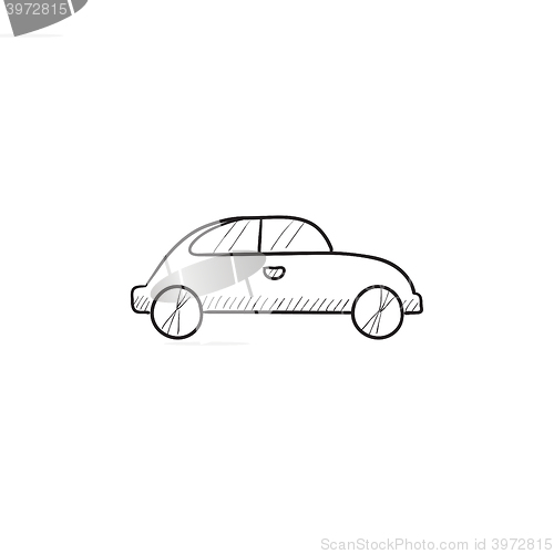 Image of Car sketch icon.