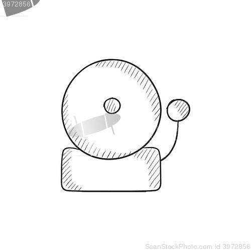 Image of Fire alarm sketch icon.