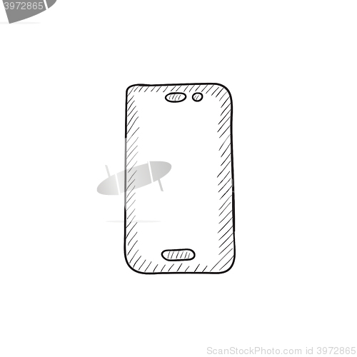 Image of Mobile phone sketch icon.