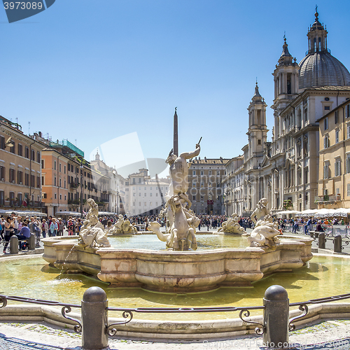 Image of Piazza Navona in a sunny day