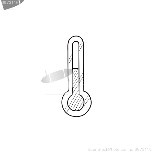 Image of Thermometer sketch icon.