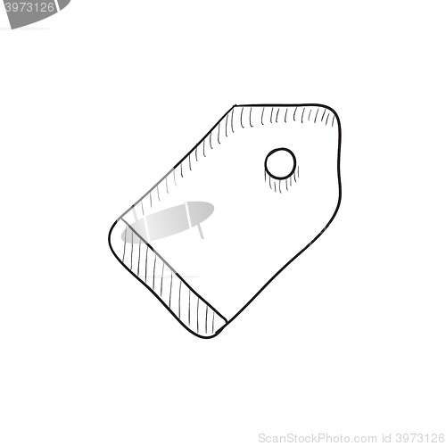 Image of Empty tag sketch icon.