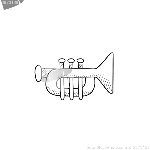 Image of Trumpet sketch icon.