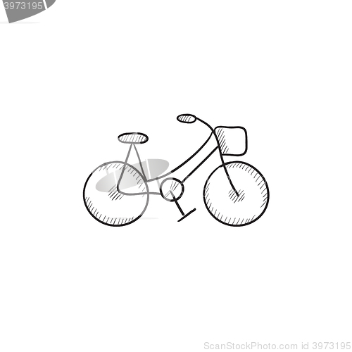 Image of Bicycle sketch icon.