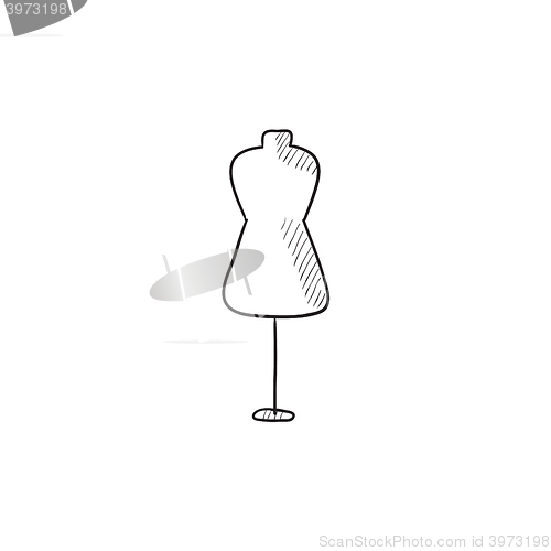 Image of Mannequin sketch icon.