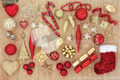 Image of Christmas Baubles and Decorations