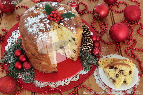 Image of Italian Panettone Christmas Cake