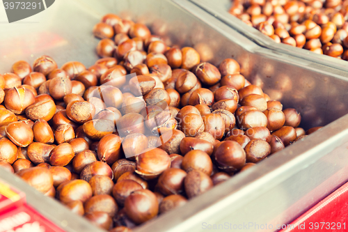 Image of chestnuts at asian street market