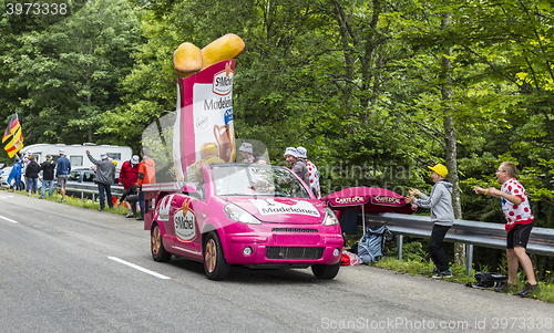 Image of St. Michel Madeleines Vehicle in Vosges Mountains - Tour de Fran