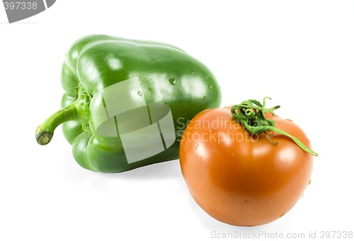 Image of pepper and tomato