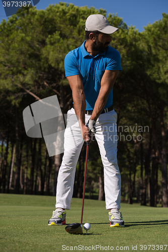 Image of golf player hitting shot