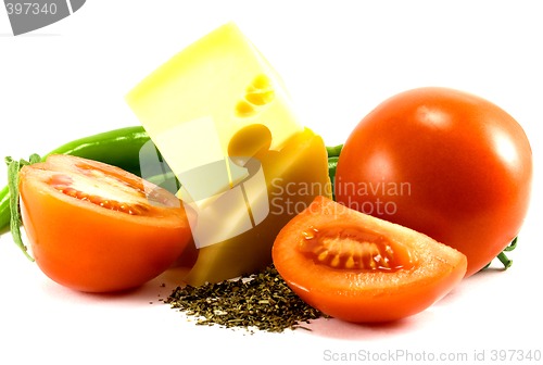 Image of vegetables and cheese