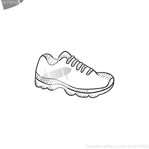 Image of Sneaker sketch icon.