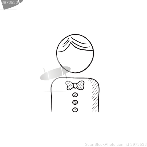 Image of Waiter sketch icon.