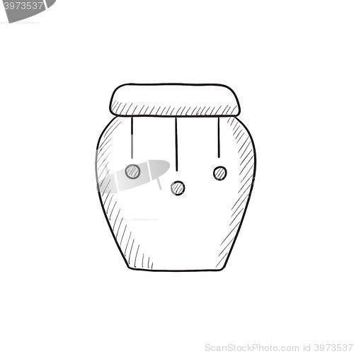 Image of Drum instrument sketch icon.