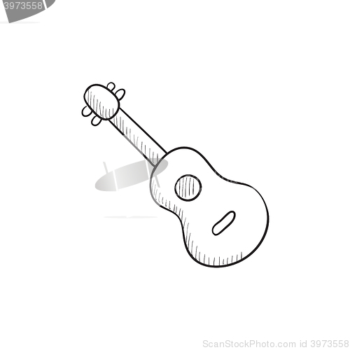 Image of Guitar sketch icon.