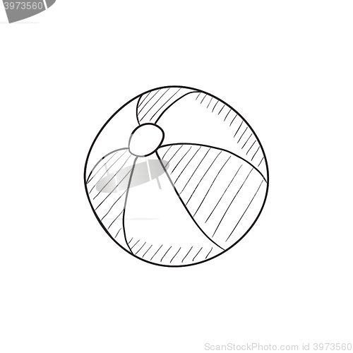 Image of Ball sketch icon.