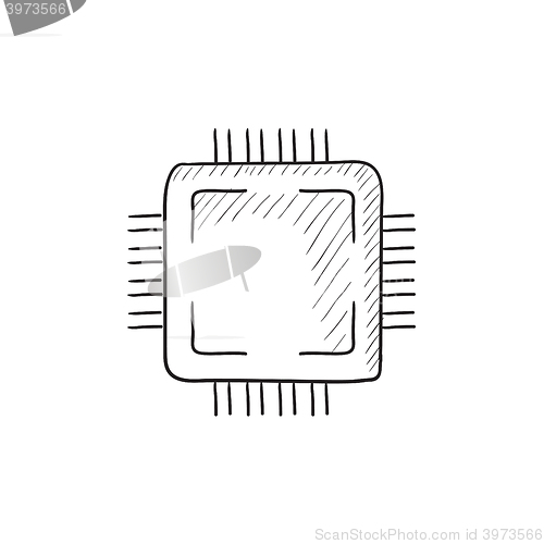 Image of CPU sketch icon.