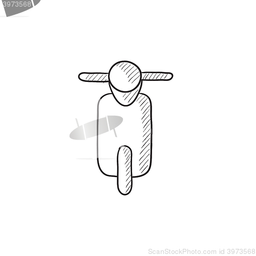 Image of Scooter sketch icon.