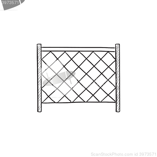 Image of Sports nets sketch icon.