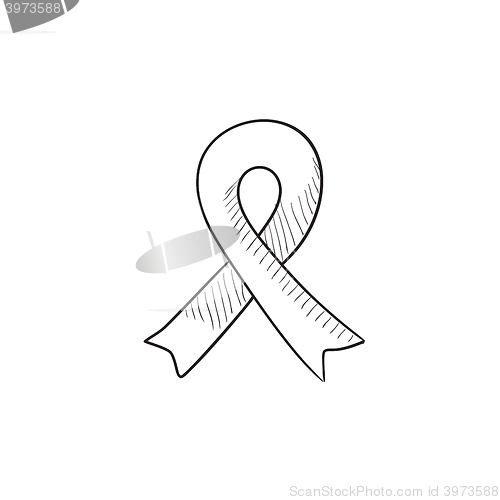 Image of Ribbon sketch icon.