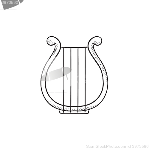 Image of Lyre sketch icon.