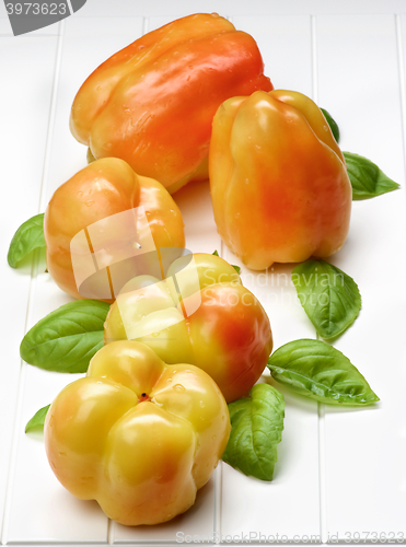 Image of Yellow and Orange Bell Peppers