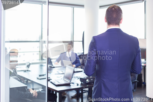 Image of Business presentation on corporate meeting.