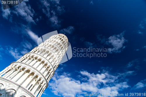 Image of Leaning tower in Pisa, Tuscany, Italy.