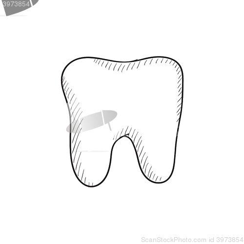 Image of Tooth sketch icon.