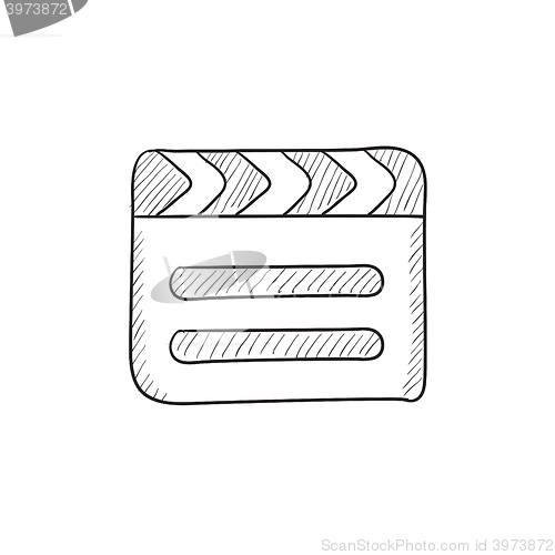 Image of Clapboard sketch icon.